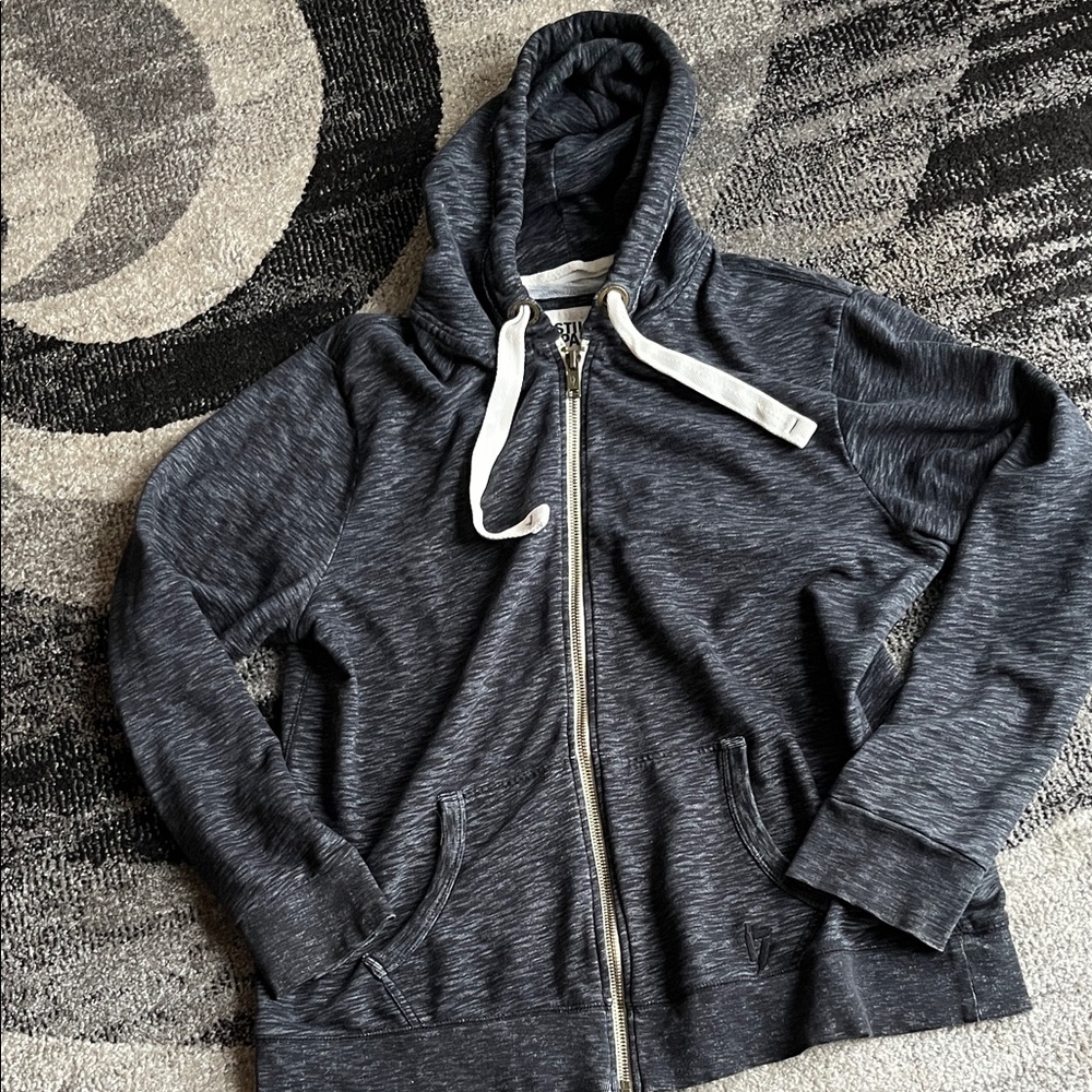 Men’s Distillery Apparel Dark Gray Zip-Up Hoodie Size XXL